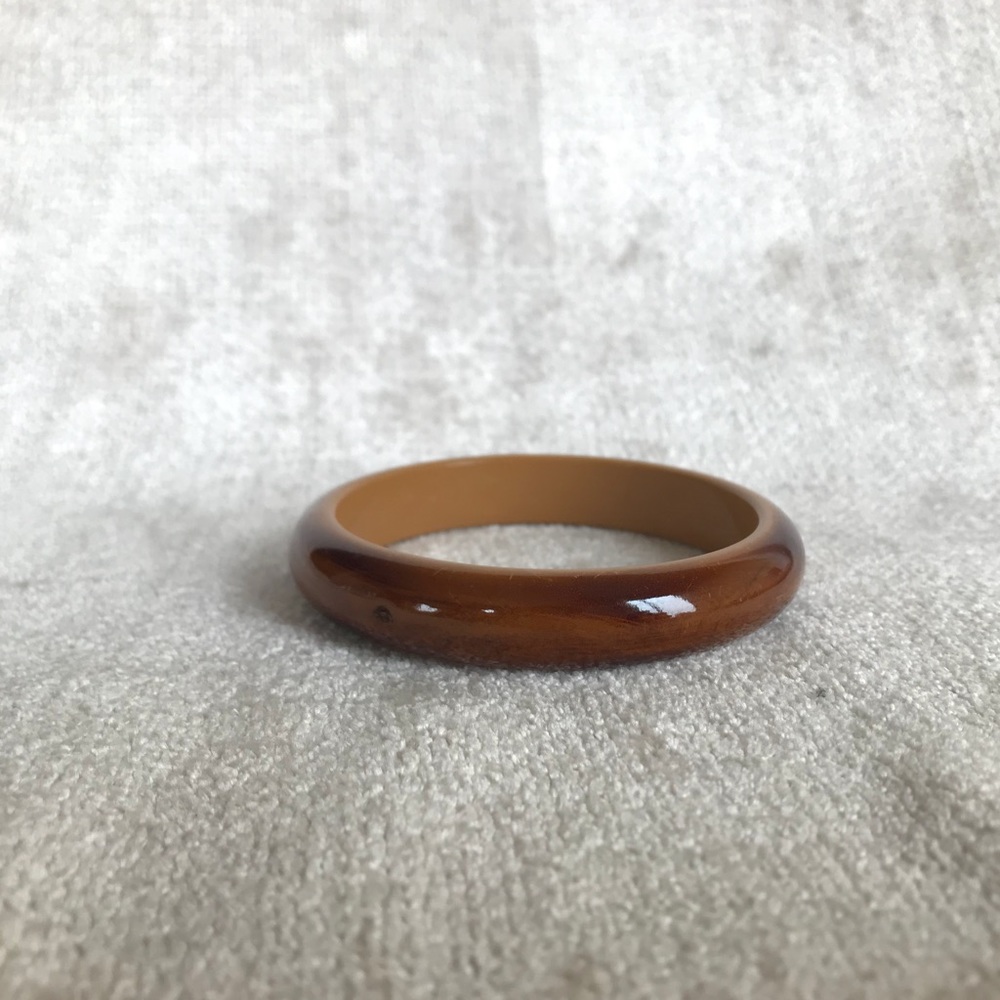Stackable Shiny Wood Bangle - Picture 3 of 5
